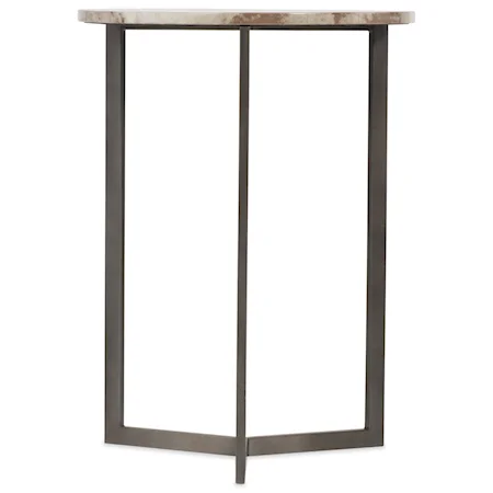 Contemporary Vellum Top End Table